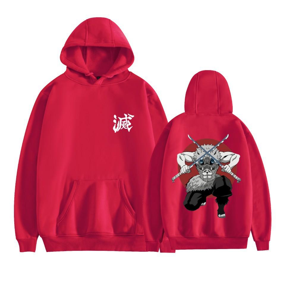 New Arrivals Couple Fashion for Fans of Demon Slayer Printed Sweatshirt Outdoor Sport Cosplay Pullovers Hoodie Cosplay Costume