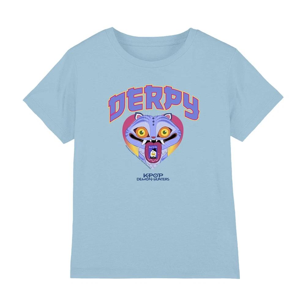 

Kpop Demon Hunters - Derpy Collegic Kids T-shirt, Light Blue 140