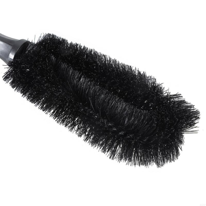 2025 New PremiumsMicrofiber Wheel Tire Cleaning Brush Non-slip Easy-Clean Handle for Car