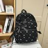 Schoolbag Korean bow college student schoolbag large capacity autumn and winter junior high school high school backpack exquisite backpack