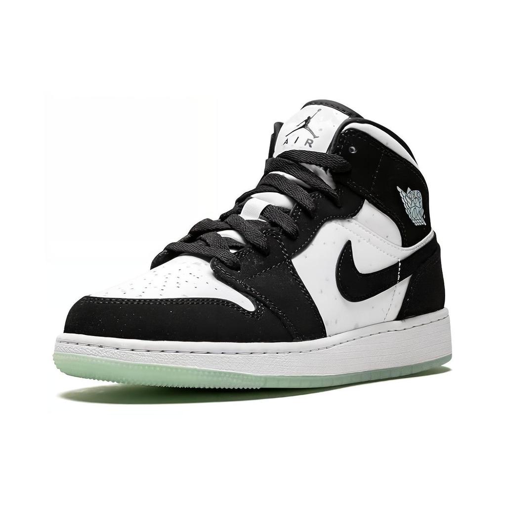 Jordan 1 Mid White Black Teal Tint GS BQ6931-103