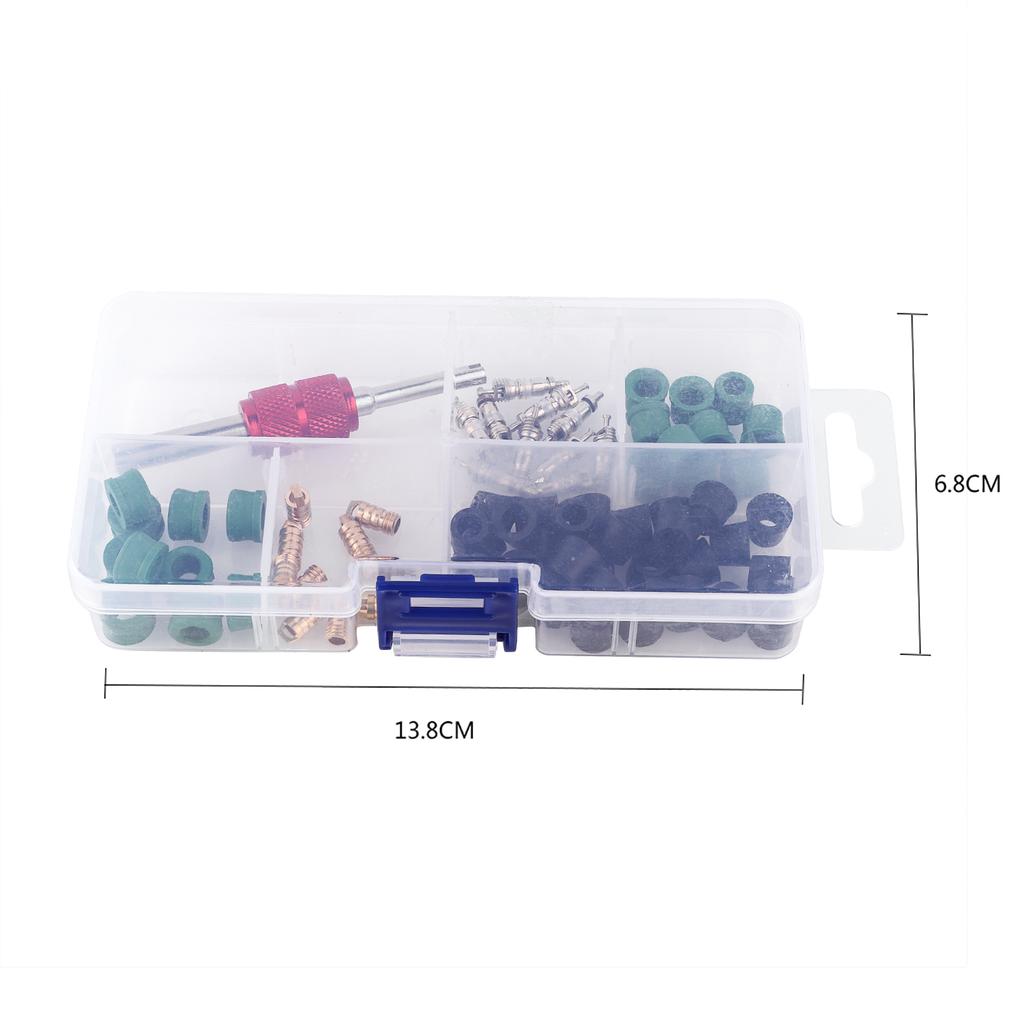 Air Condition Repair Kit Repair Tool Valve Cores Hose Gaskets Valves A/C Autos Valve  Valve  Kit