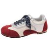 Red Retro Inner Height-increasing Flat-soled Agande Training Shoes Women's Summer 2025 New Versatile Soft-soled Sports and Leisure Board Shoes