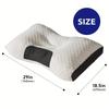 Massage Neck Pillows Adjustable Ergonomic Orthopedic Contour Support, High-Quality Pillow Core With Removable Zippered Cover