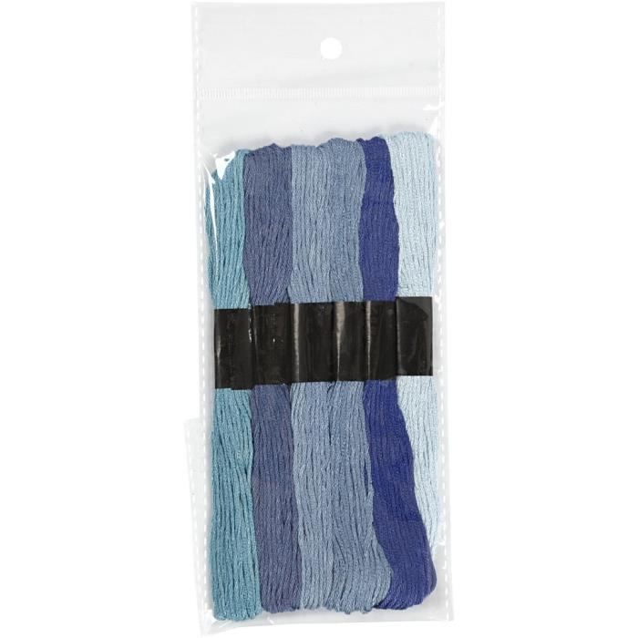 Broderigarn 6 trådar av högsta kvalitet - 100% merceriserad bomull. Ref 412710