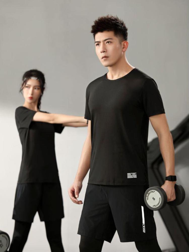 Soft Unisex T Shirt Summer Crew Neck Minimalist Tops Solid Color Unisex Lightweight T-shirt for Women and Men YG-2116