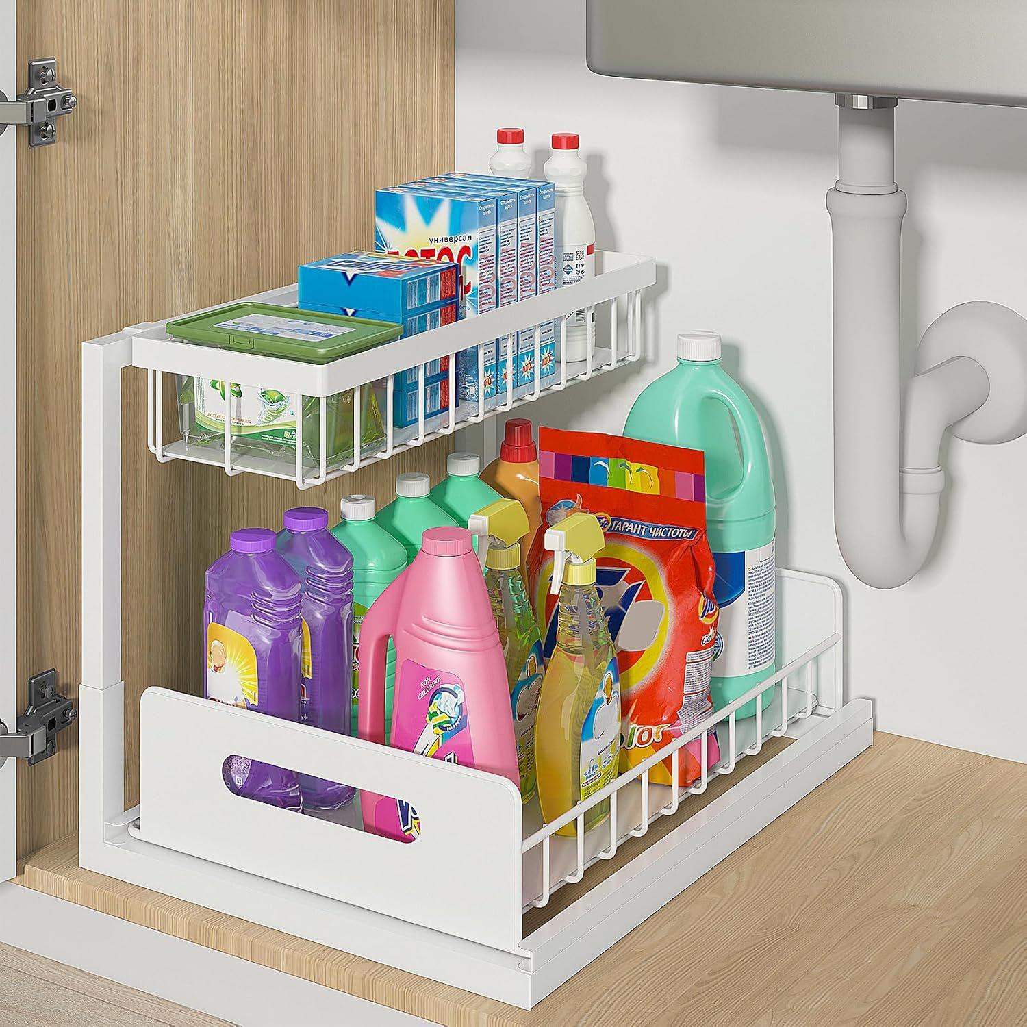 

In Stock Pull-out Under-sink Storage Shelf for Kitchen Cabinets