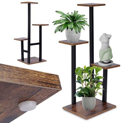 4-Tier Metal Flower Stand Stackable Plant Pot Rack Flowers
