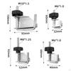 4 Stück Fluidleitungs-Schlauch-Abquetschwerkzeuge Klemmen 1-3/4" 1" 1/2" 3/8" Einstellbare Kneifzange Autoreparatur