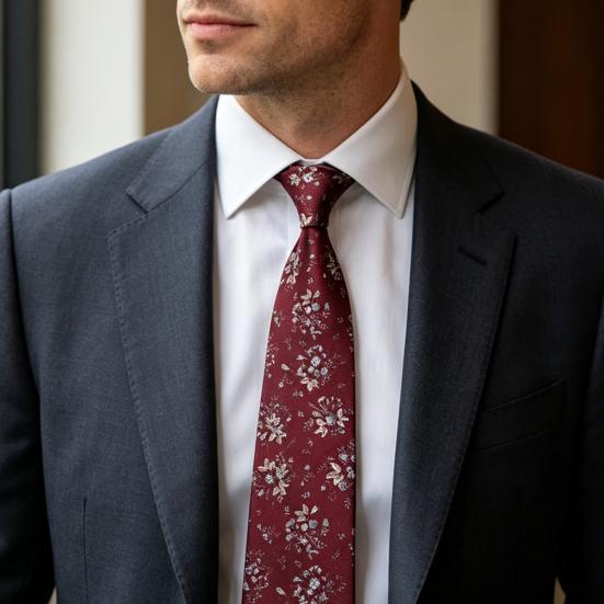Men Tie Bright Color Formal Striped Spotted Design Dress Suit Tie Versatile Business Wear Groom Wedding Tie