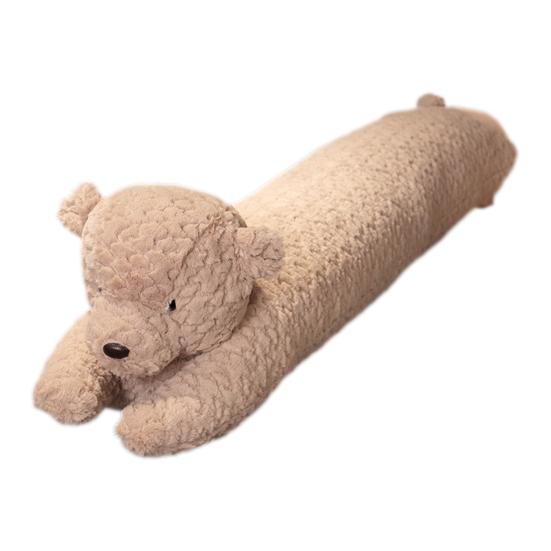 Langes Kissen Lange Körperform Hasen Bären Design Plüsch Körperkissen Weicher Lammwollstoff Stützendes Nickerchenkissen Heimdeko