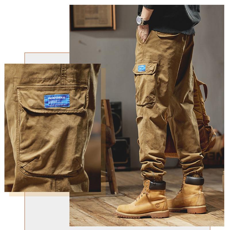 Pánské cargo kalhoty JAYSCE Multiple Pocket Winter Fleece Teplé vojenské kalhoty Pánské Outdoorové taktické kalhoty pro muže Cargo Y2k Kalhoty