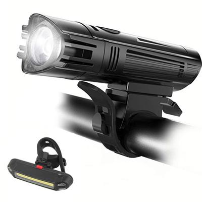 HJ-057 Superhelle wiederaufladbare USB-Fahrradlampe, Mountainbike-Nachtfahrt-Warnlicht, IPX45
