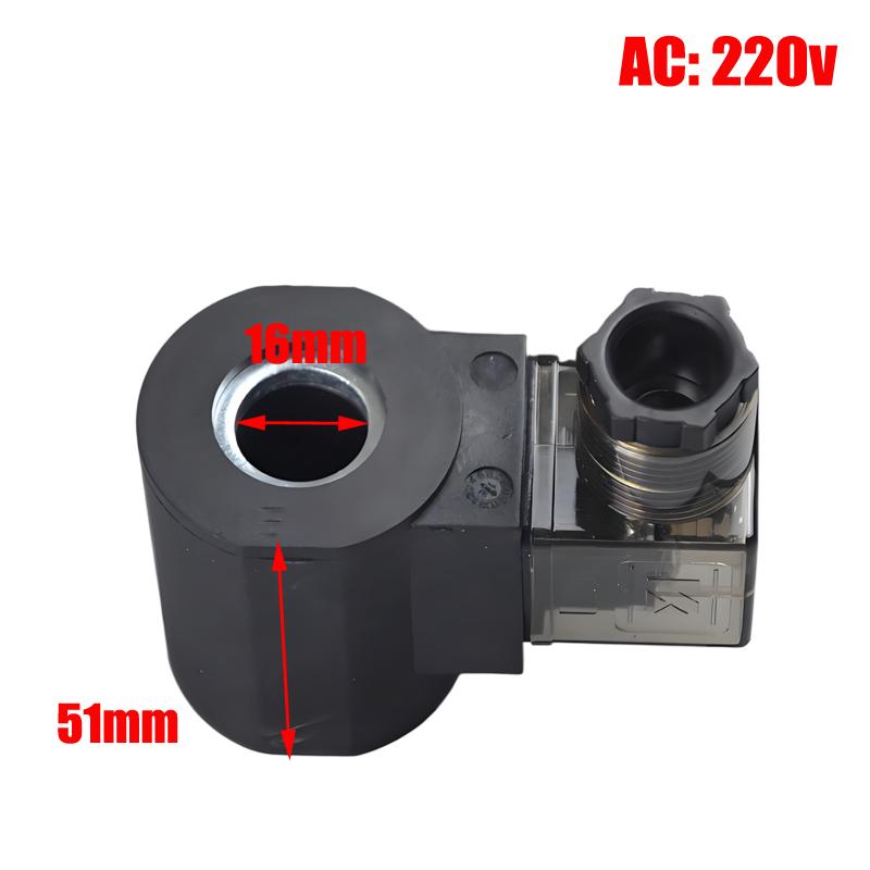 Hydraulisches Hub-Gewinde-Kartuschen-Magnetventilspule Innenloch 13mm 16mm Höhe 37mm DC24V DC12V AC220V AC24V AC110V DC48V