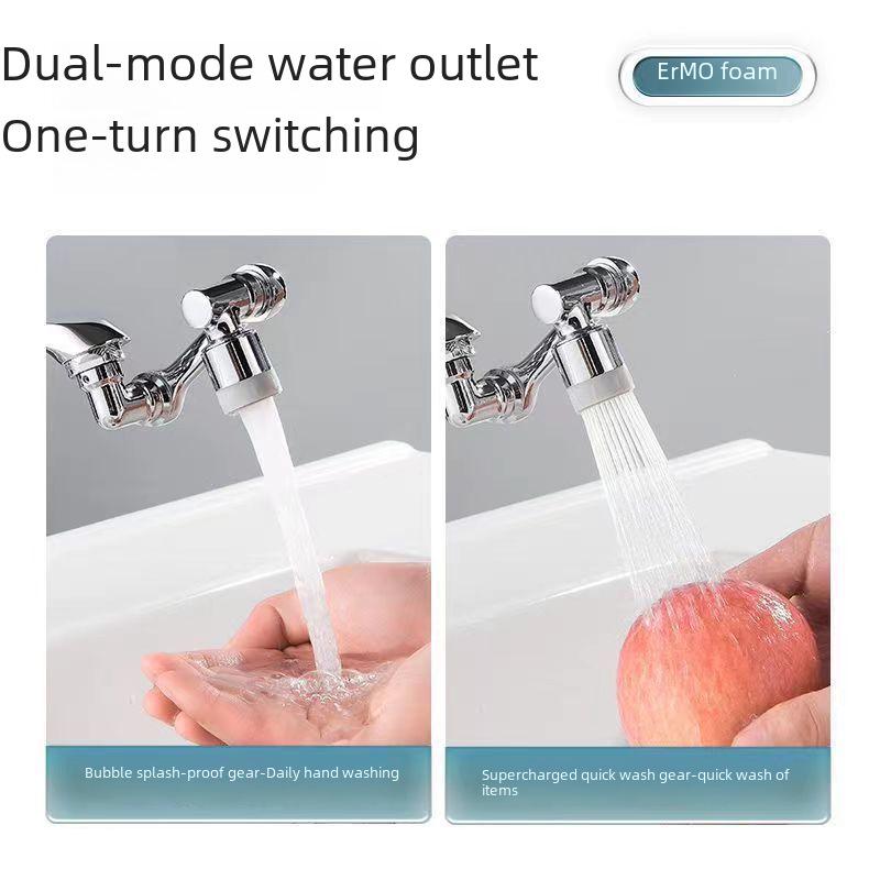 Universal 1080° Rotating Faucet Extender with Splash-Proof Aerator