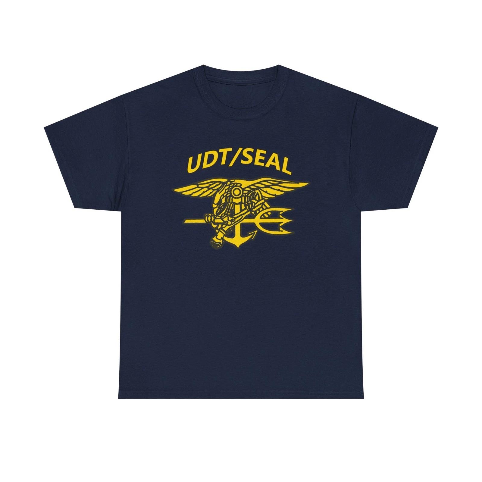 Navy UDT/SEAL Unisex Heavy Cotton Tee - Military Pride Shirt, Veteran S