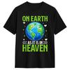 Oversized TShirt On Earth As It Is In Heaven Cotton TShirts Novelty Tshirt for Unisex Summer Y2K Casual Short Sleeve Clothing