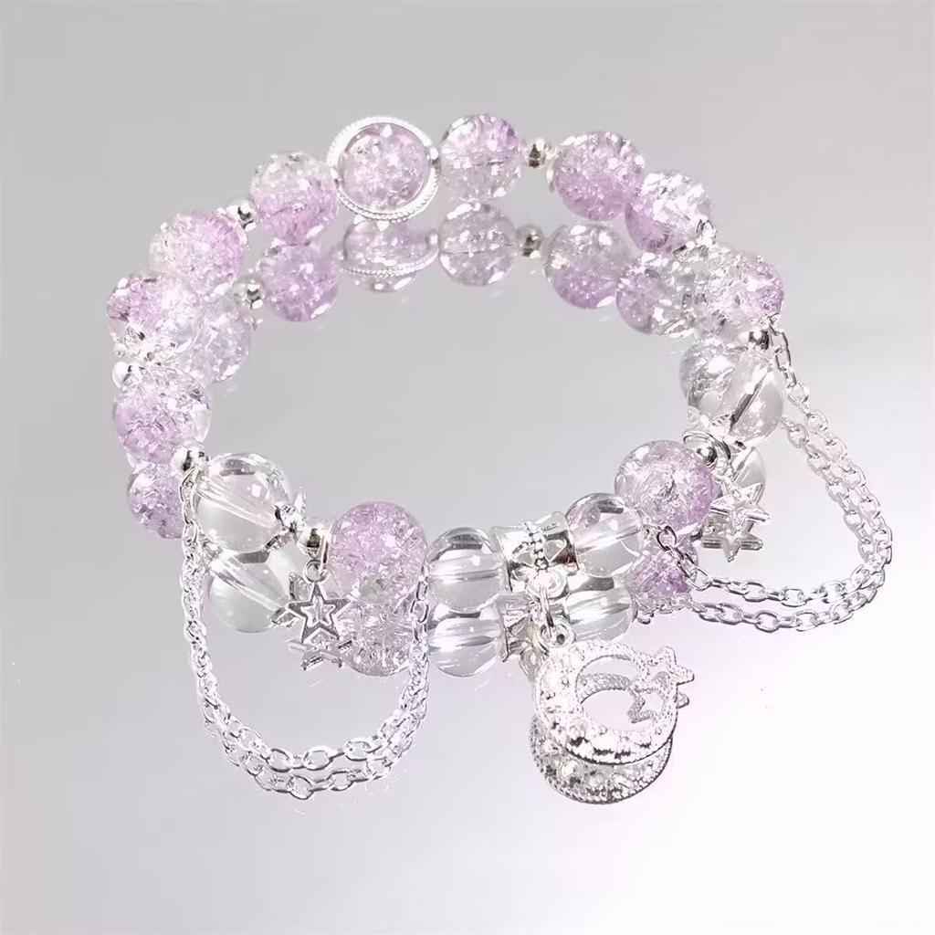 Set di Braccialetti da Donna di Alta Gamma Nove Pezzi con Design a Farfalla in Stile Cinese