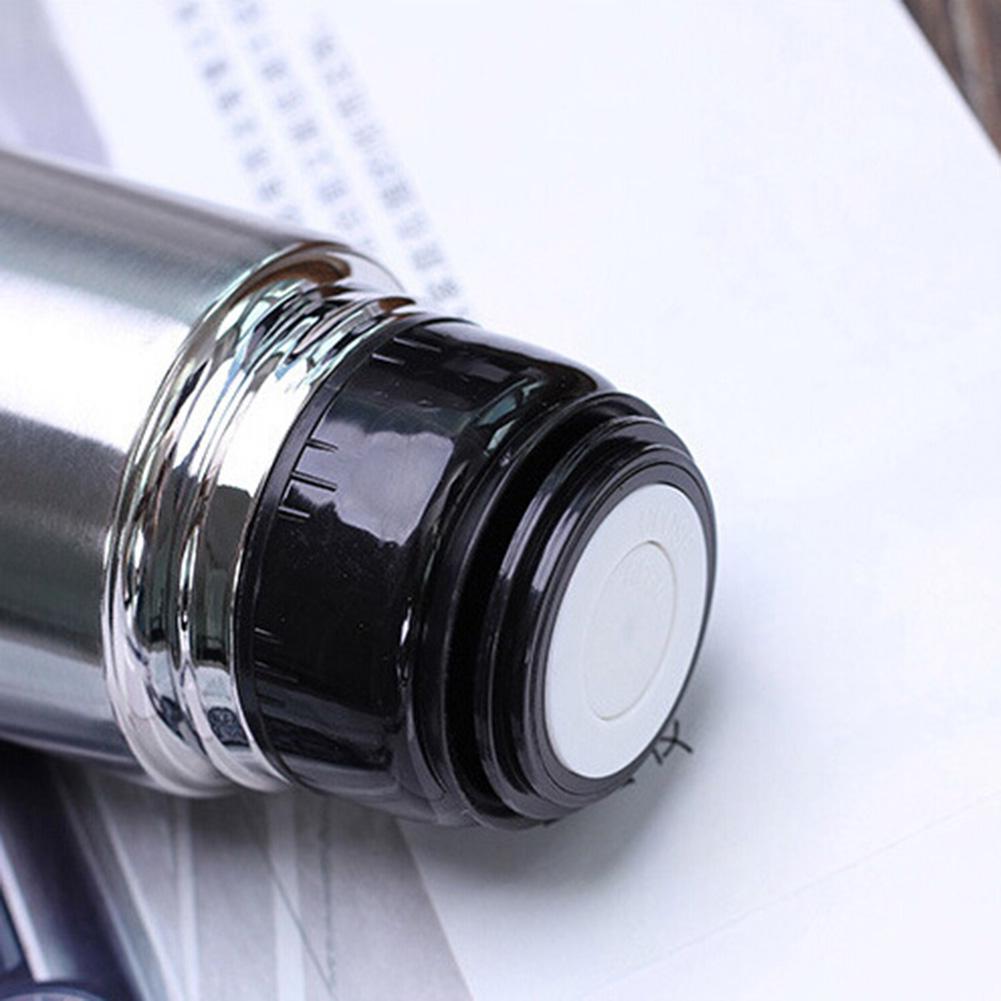 Portable Dual-layer Coffee Bottle Vacuum Flask Tea Water Cup Thermal Jug Mug