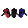 SPSLD Durable Racing Baffled 2-Port Oil Catch Can Tank Auto Vehicle Replacement Air-Oil Separator Waste Gas Oil Recover Pot