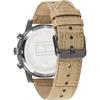 Tommy Hilfiger Kane Beige Leather Strap Gents Quartz Watch 1710399