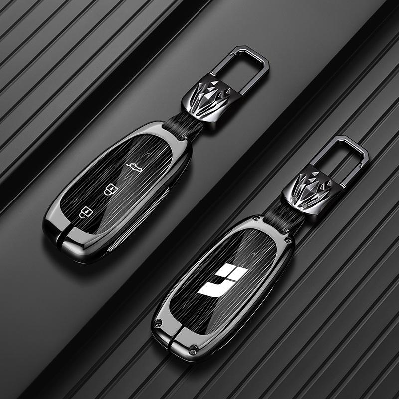 Premium Metal Shell Key Case for Ideal L9/L8/L7MAX - Car-Specific Protection with Buckle