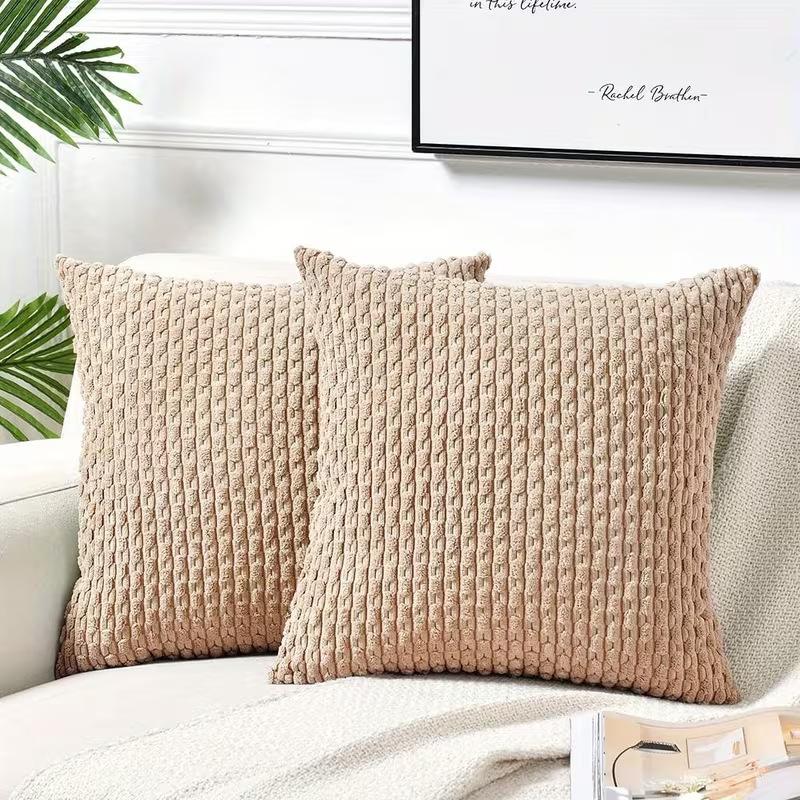 Myke fløyelsdobbeltsidige design Sofaputer, Kontorryggputetrekk, Sengekantsputetrekk, Slitesterke, Sengedekorasjon.