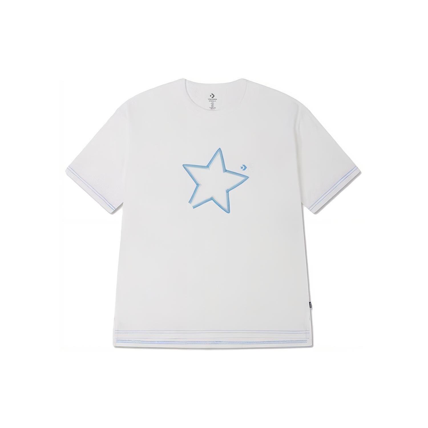 Converse Blue Star Asia Sizing White T-shirt Unisex 10025871-A01 XXL