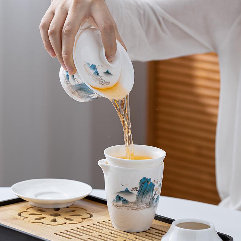 Shangqi Ceramic Kung Fu Travel Tea Set
