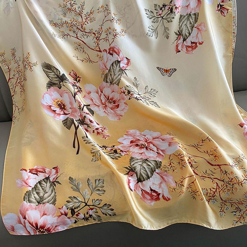 Eșarfe pentru femei Mode ușoară Esarfe imprimate cu model floral Eșarfă șal Wraps