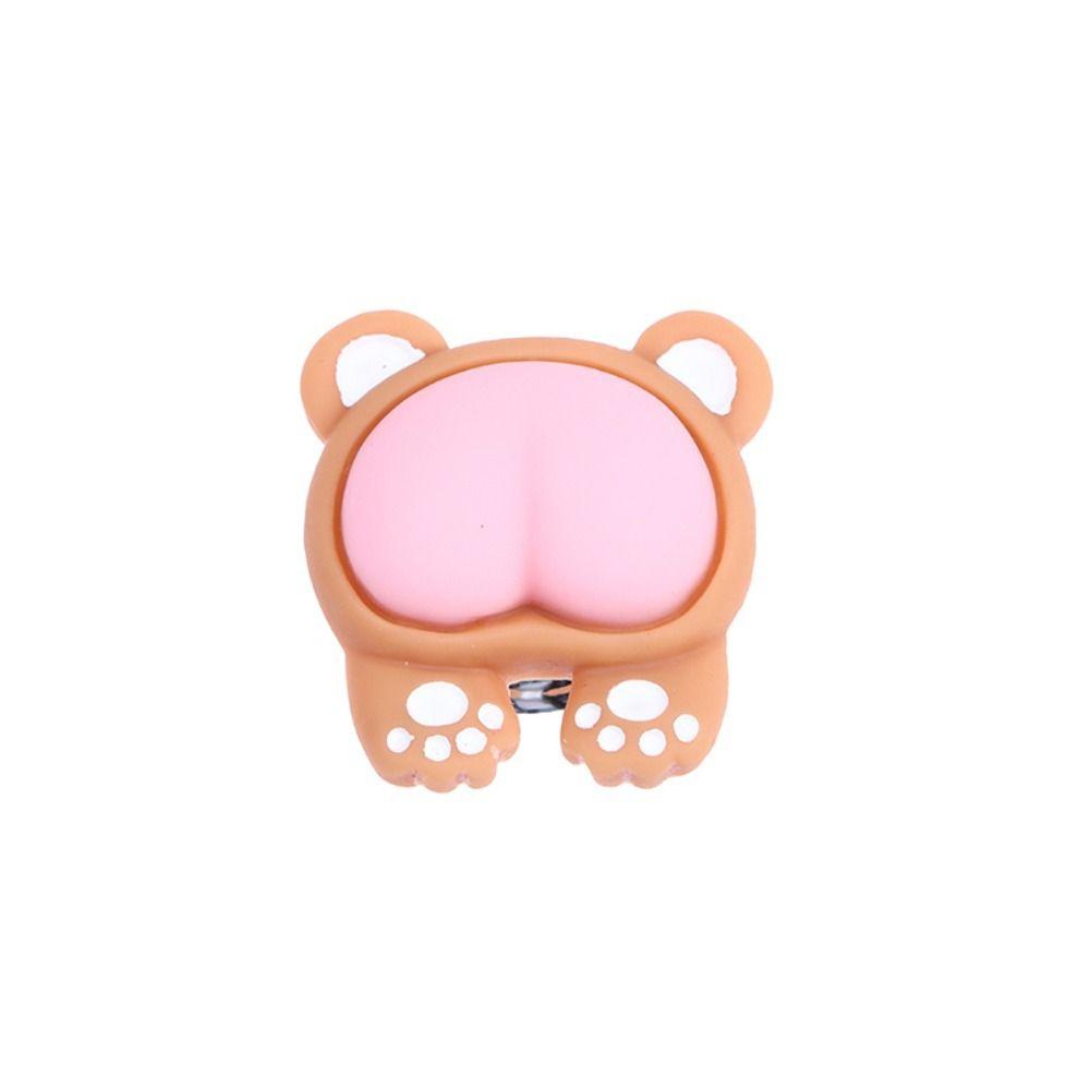 Cute Toilet Button Nail Protector Water Press Flush Button Auxiliary Device Toilet Press  Women