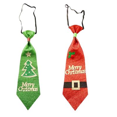 Festive Pre-tied Necktie Nonwoven Fabric Easy Wear Holiday Costume Accessory For Adults Kids