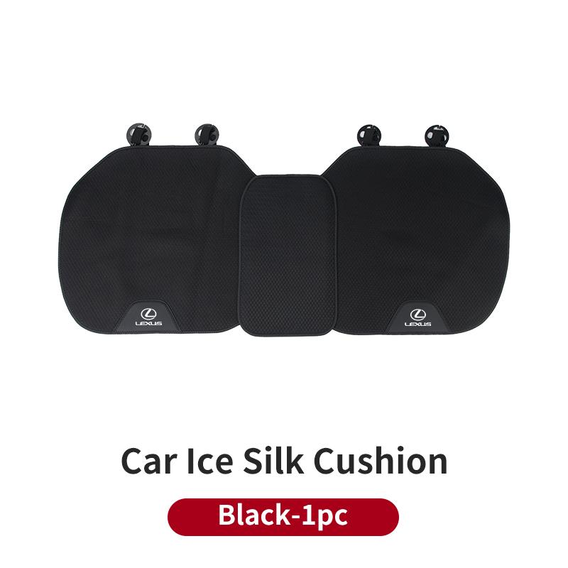 Car Ice Silk Seat Cushion Backrest Seat Cover Waist Pad Interior For Lexus UX250h RX450h CT200h RX400h NX300h RX350 RX300 GX4