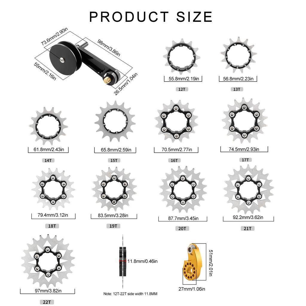 Single Speed Derailleurs Chain Tensioner Adjustment Chain Guide Adjustable Chain Guide Single Speed Chain Adjuster