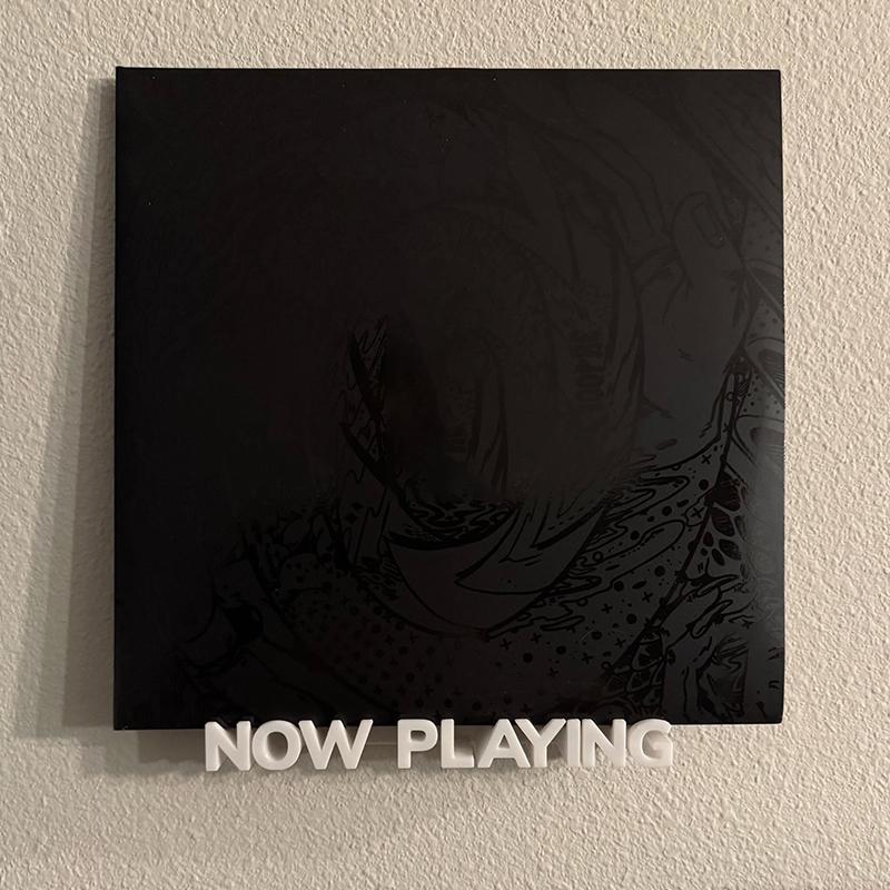 Nástěnný stojan na vinylové desky „Now Playing“ Plastový stojan na alba Vhodný pro, Kancelář a obchod s deskami - Úspora místa