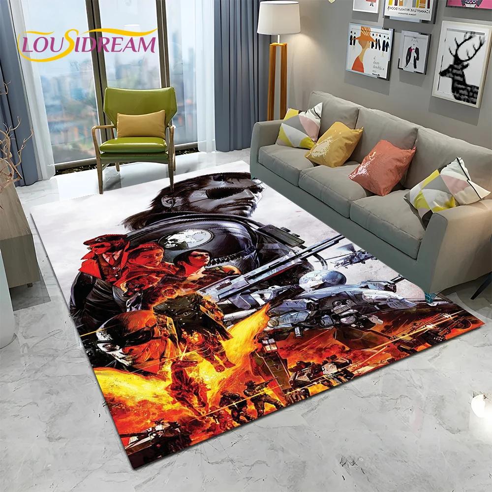 3D Game Metal Gear Solid Cartoon HD Carpet Rug for Home Living Room Bedroom Sofa Doormat Decor,kids Area Rug Non-slip Floor Mat