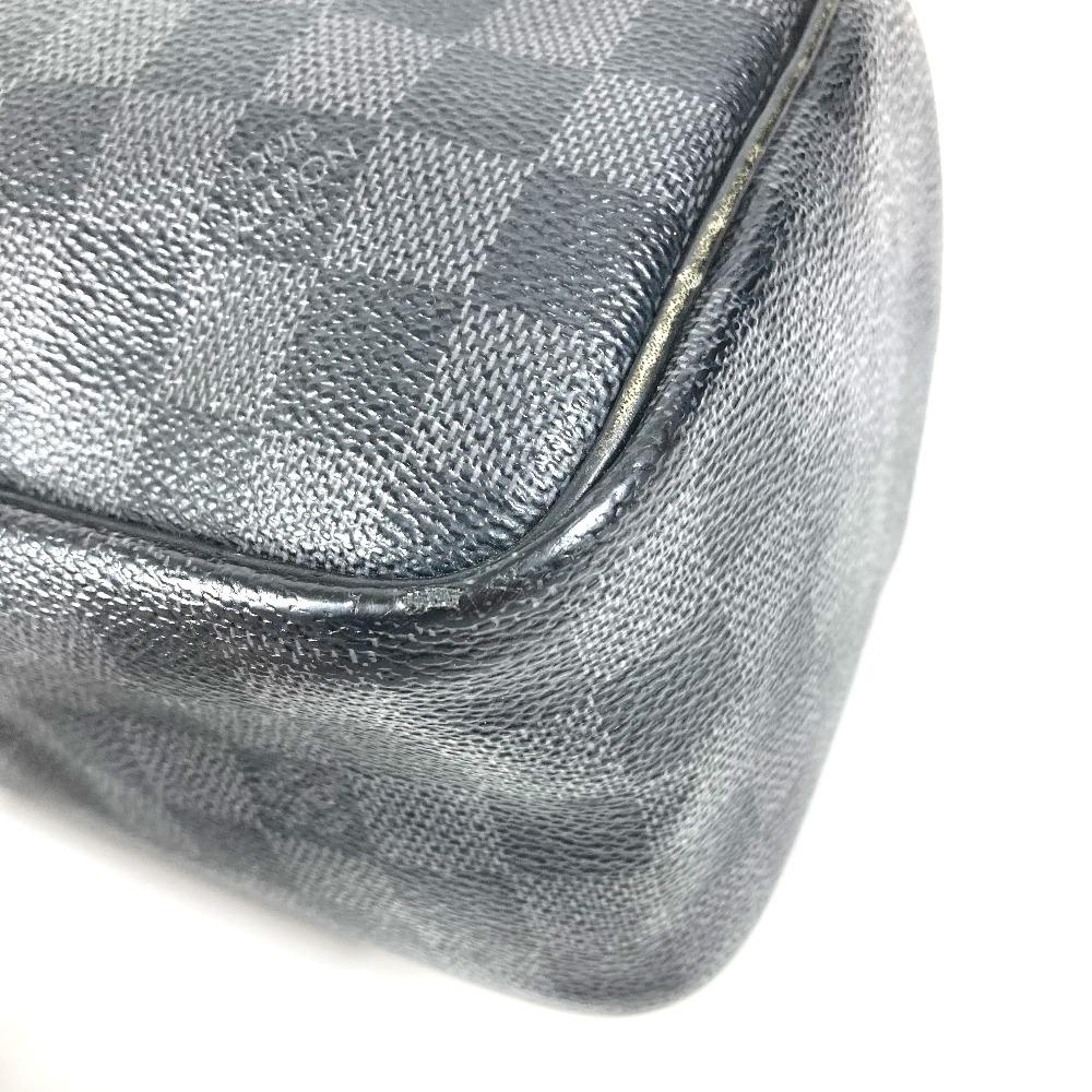 Louis Vuitton N47625 Damier Graphite Makeup Cosmetics Pouch Clutch Bag