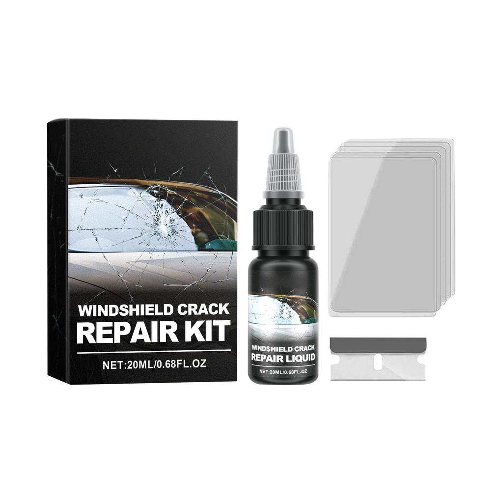 20mlGlass Crack Kit With Clear , Car Front Windshield Nano Fluid Kit
