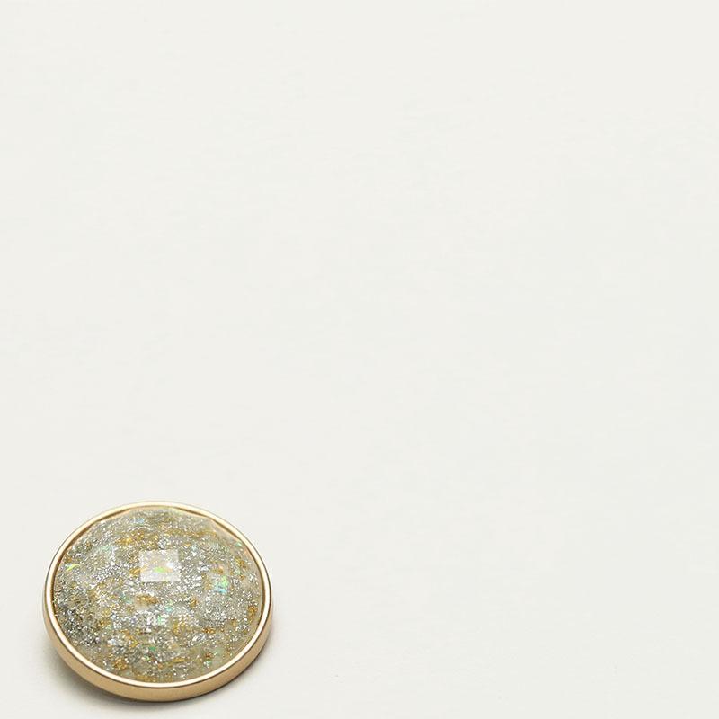 Xiaoxiang Celebrity Style Metal Buttons Versatile Tweed Jacket Double-Sided Nylon Fur Large Clothes Buttons