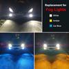 2Pcs H7 Led Bulb Fog Lights CSP Chips 3000K 6000K 8000K 12V White Blue Amber Day Running Car Lamp Auto Light 24V