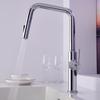 Rose Gold Brushed Brass Pull-out Kitchen Faucet Rotating Crane Extendable Hot Cold Water Grey/Black for Sink