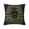 Nordic Egyptian Cats And Ankh Cross Cushion Cover for Sofa Velvet Ancient Egypt Throw Pillow Case for Living Room