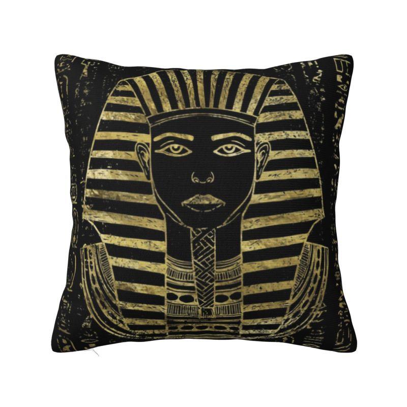 Nordic Egyptian Cats And Ankh Cross Cushion Cover for Sofa Velvet Ancient Egypt Throw Pillow Case for Living Room
