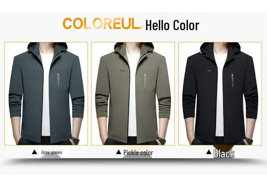 2024 Spring Men's Trendy Versatile Jacket: Stylish Business Casual Outerwear