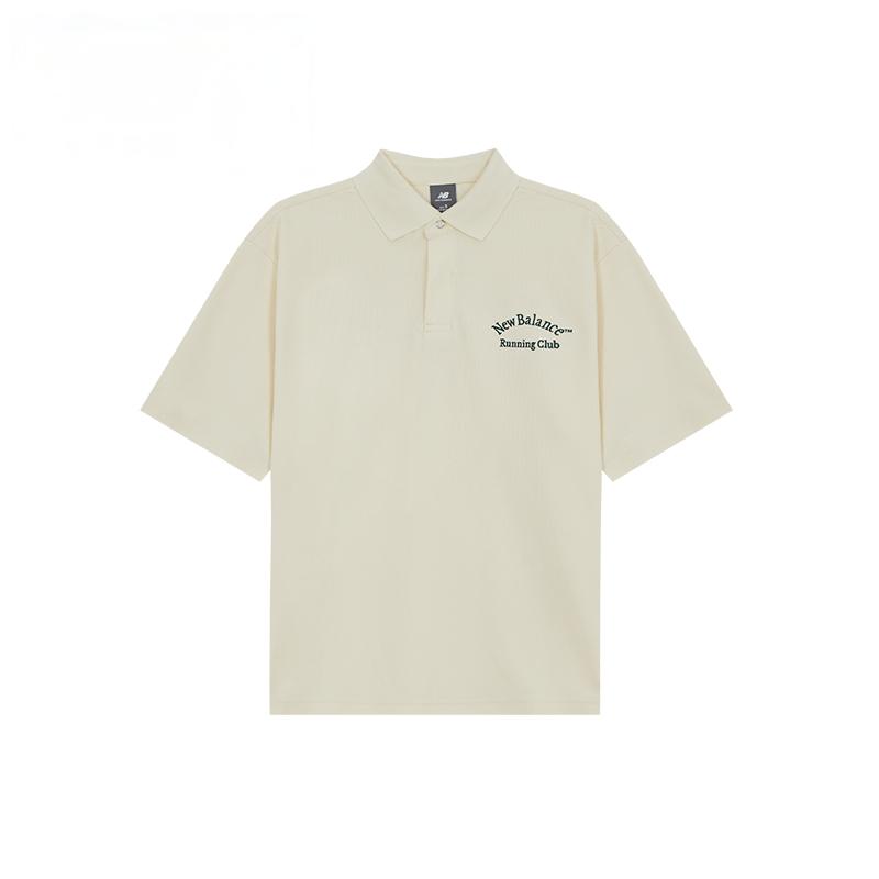 New Balance Running Club Polo Shirt Men s Ivory White NFE31241-IV XL