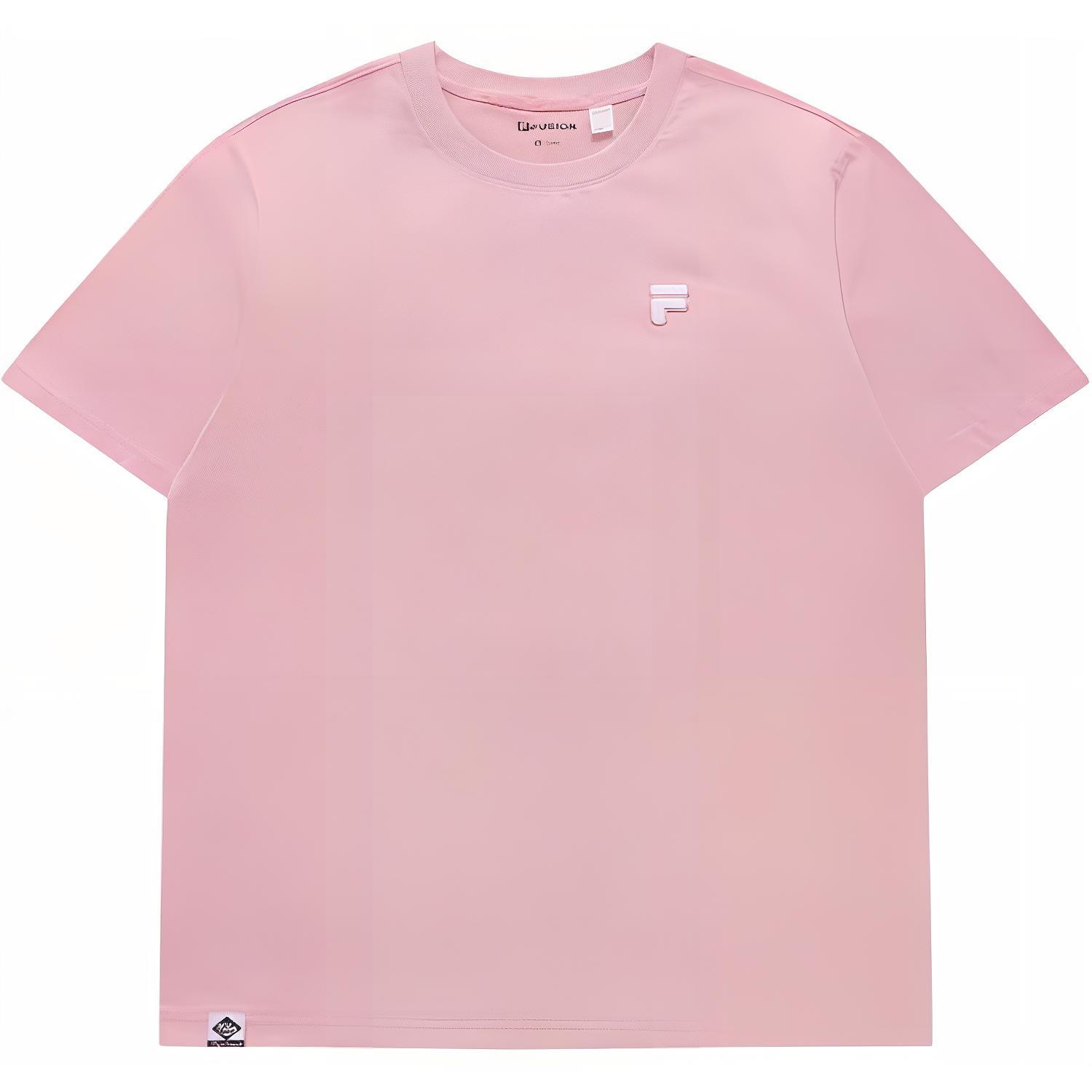 

Fila SS24 Серия Спортивный Образ Жизни Логотип Бренда Свободный Повседневный Пуловер Дышащая Футболка с Круглым Вырезом и Коротким Рукавом Унисекс Топы Молодежный-Розовый T11U423112F M