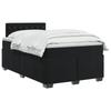 Box Spring Bed with Mattress Black 120 x 190 cm Velvet