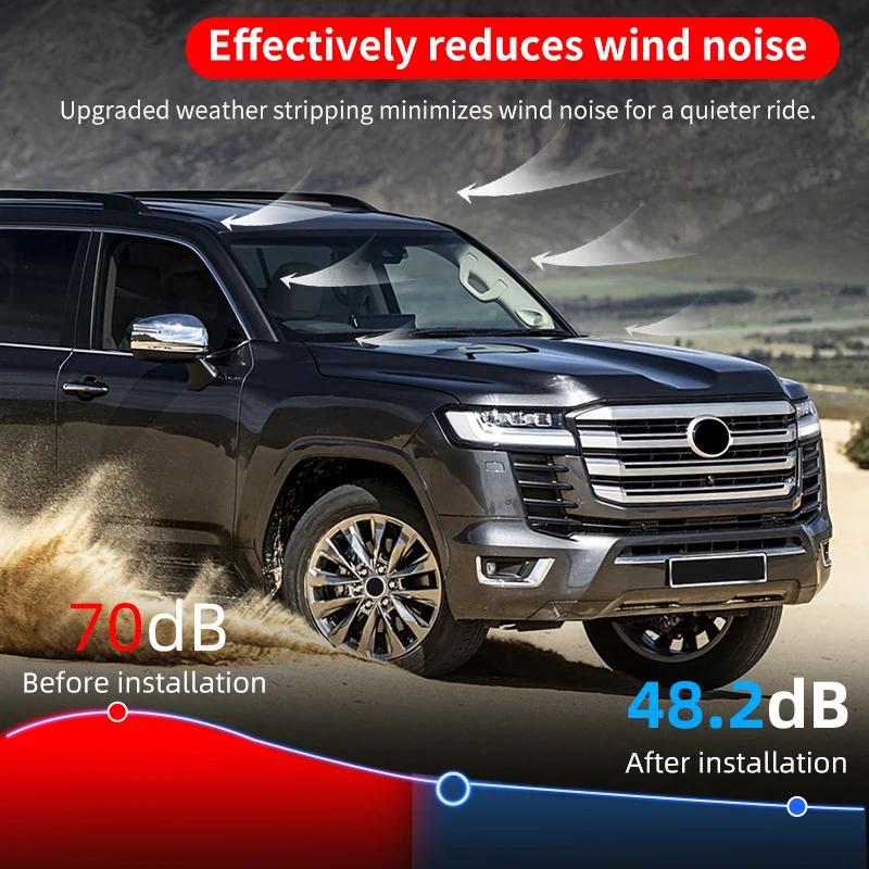 Front windshield sealing strip,For 2021-2026 Land Cruiser LC300,Lexus LX600 Sound insulation Dustproof Rubber strip Accessories