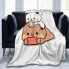 Super Warm Blanket Travel Office Bubu Dudu Throw Blanket Cartoon Bear Flannel Bedspread Couch Bed Printed Sofa Bed Cover
