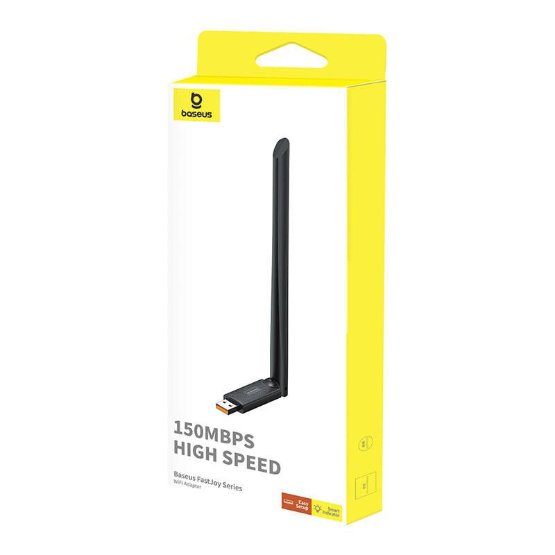 Adaptor Wifi cu Antenă Baseus Fastjoy 150Mbps (Negru)